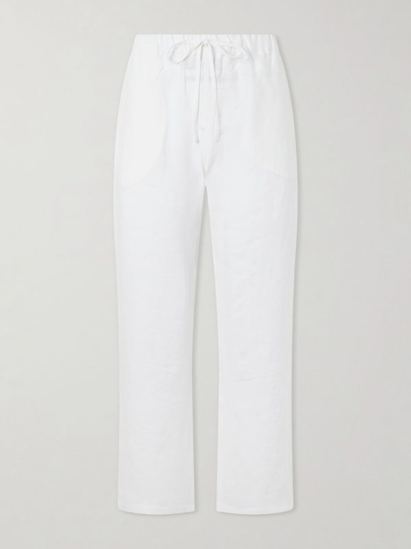 Straight-Leg Linen Trousers Straight-Leg Linen Trousers