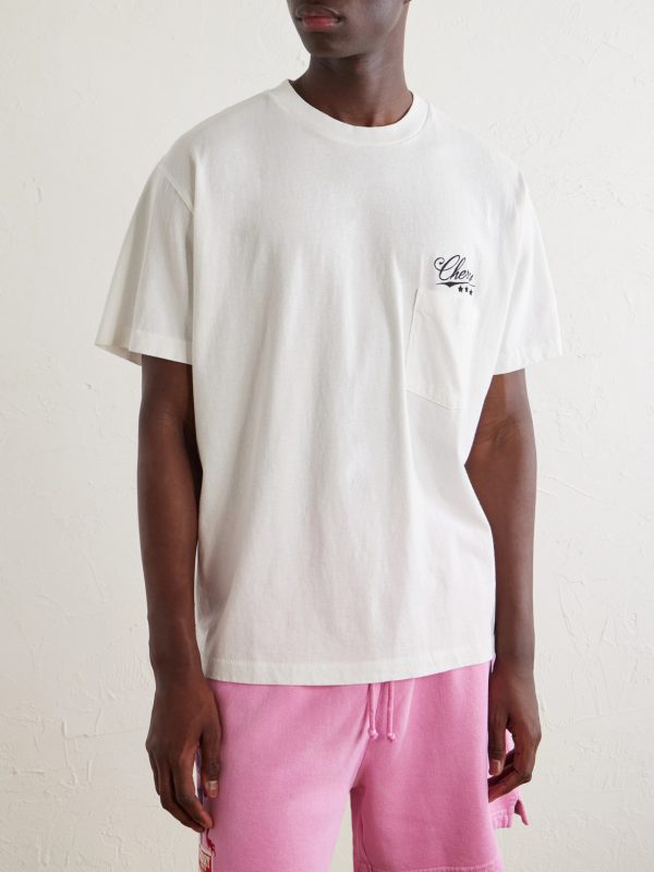 Logo-Embroidered Cotton-Jersey T-Shirt - FR Logo-Embroidered Cotton-Jersey T-Shirt - FR