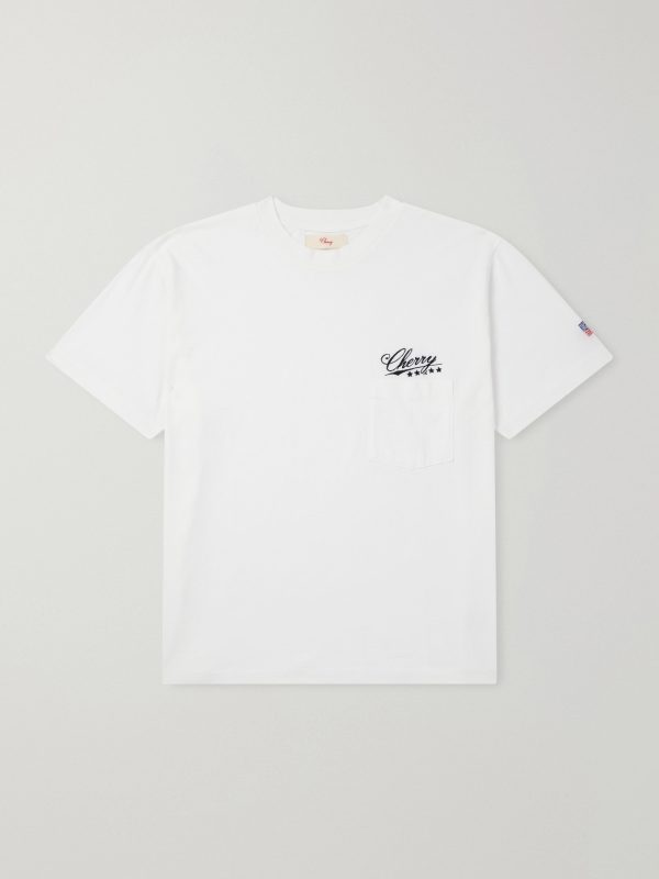 Logo-Embroidered Cotton-Jersey T-Shirt Logo-Embroidered Cotton-Jersey T-Shirt