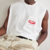 Logo-Printed Distressed Cotton-Jersey Tank Top - CU