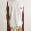 Logo-Printed Distressed Cotton-Jersey Tank Top - FR