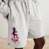 Logo-Embroidered Cotton Shorts - CU Logo-Embroidered Cotton Shorts - CU