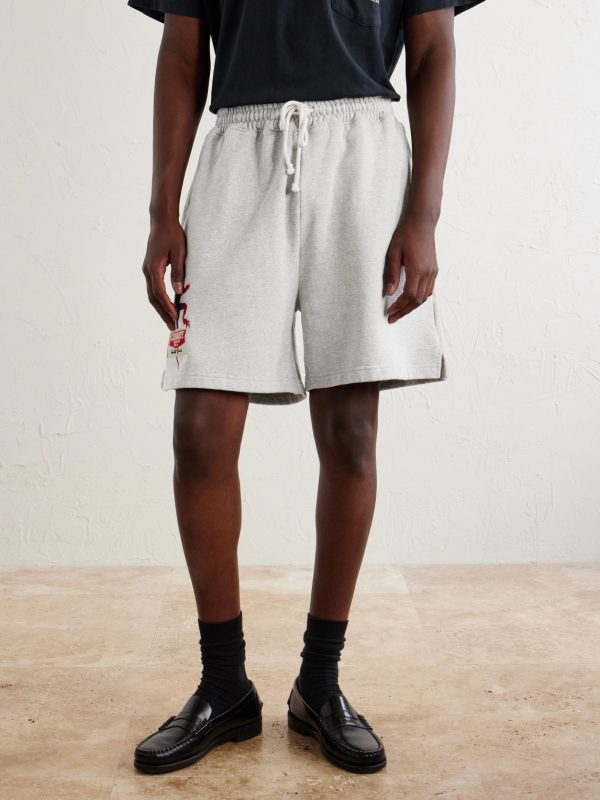 Logo-Embroidered Cotton Shorts - FR Logo-Embroidered Cotton Shorts - FR