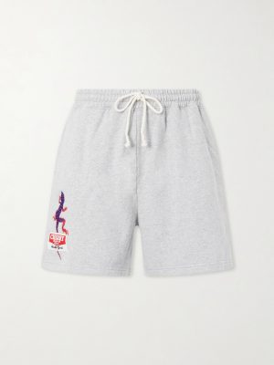 Logo-Embroidered Cotton Shorts Logo-Embroidered Cotton Shorts