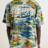Camp-Collar Logo-Printed Poplin Shirt - BK Camp-Collar Logo-Printed Poplin Shirt - BK
