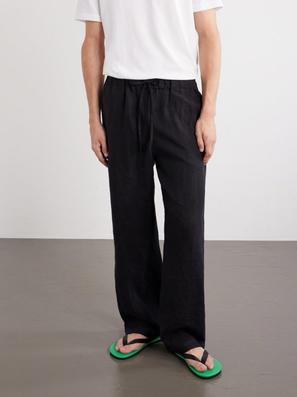 Wide-Leg Linen Trousers - FR Wide-Leg Linen Trousers - FR