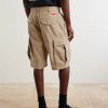 Wide-Leg Cargo Cotton Shorts - BK Wide-Leg Cargo Cotton Shorts - BK