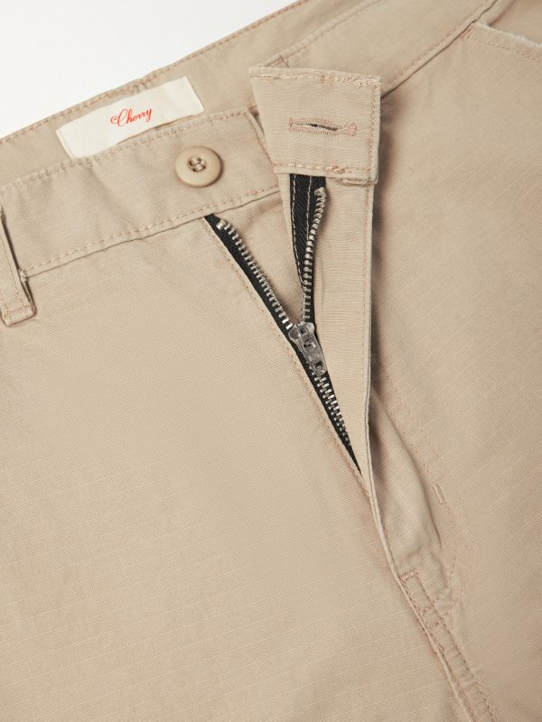 Wide-Leg Cargo Cotton Shorts - E1 Wide-Leg Cargo Cotton Shorts - E1