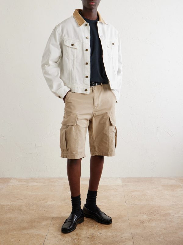Wide-Leg Cargo Cotton Shorts - OU Wide-Leg Cargo Cotton Shorts - OU