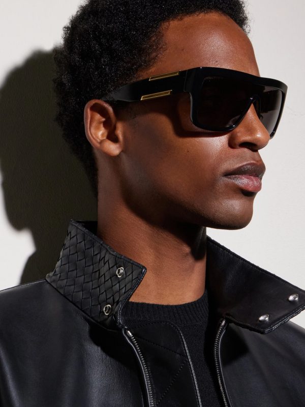 Aviator-Frame Acetate Sunglasses - BK Aviator-Frame Acetate Sunglasses - BK