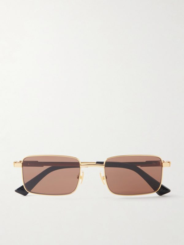 Square-Frame Gold-Tone Metal Sunglasses Square-Frame Gold-Tone Metal Sunglasses