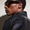 Aviator-Style Acetate Sunglasses - BK