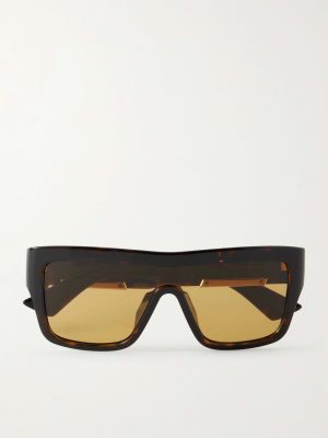 Aviator-Style Acetate Sunglasses