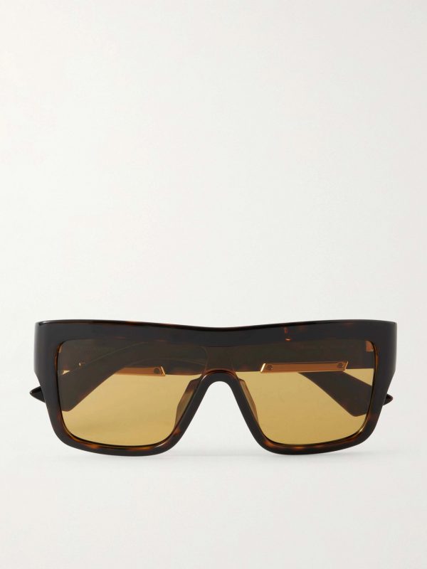 Aviator-Style Acetate Sunglasses