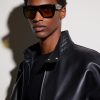 Aviator-Style Acetate Sunglasses - OU