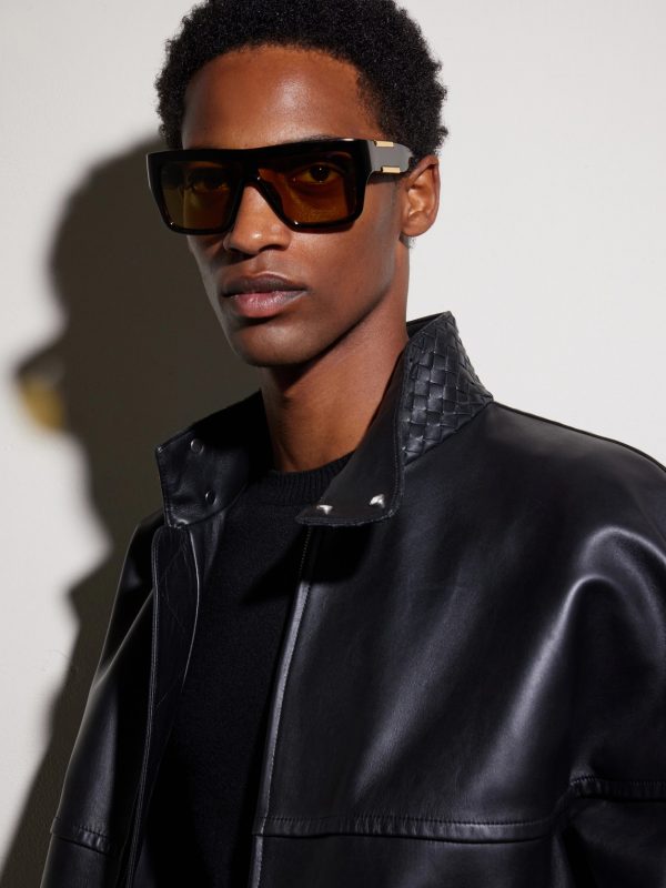 Aviator-Style Acetate Sunglasses - OU