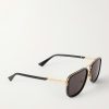 Aviator-Style Acetate and Gold-Tone Sunglasses - FR Aviator-Style Acetate and Gold-Tone Sunglasses - FR