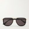 Aviator-Style Acetate and Gold-Tone Sunglasses Aviator-Style Acetate and Gold-Tone Sunglasses