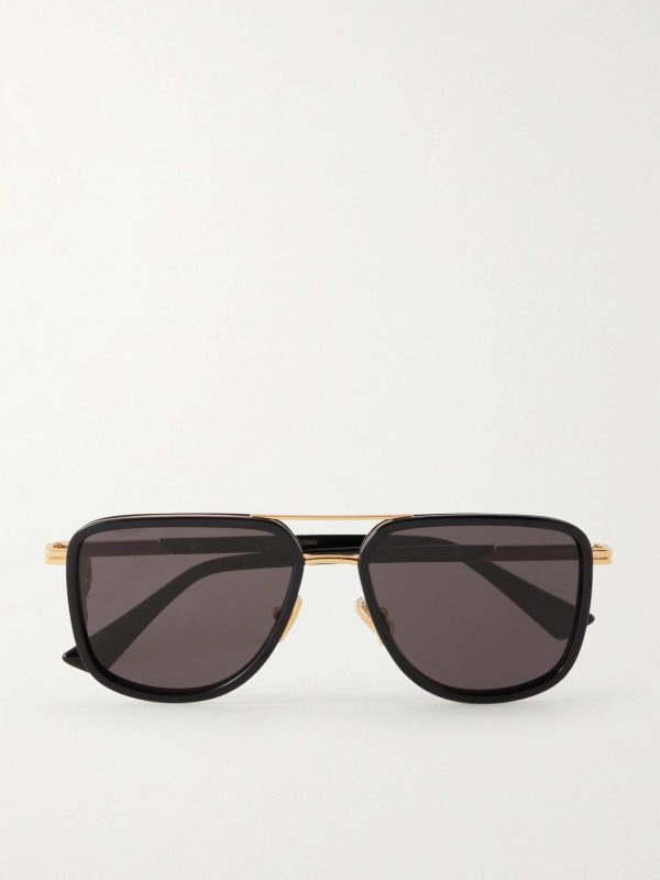Aviator-Style Acetate and Gold-Tone Sunglasses Aviator-Style Acetate and Gold-Tone Sunglasses