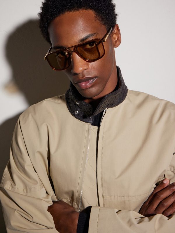 Aviator-Style Gold-Tone and Acetate Sunglasses - BK Aviator-Style Gold-Tone and Acetate Sunglasses - BK