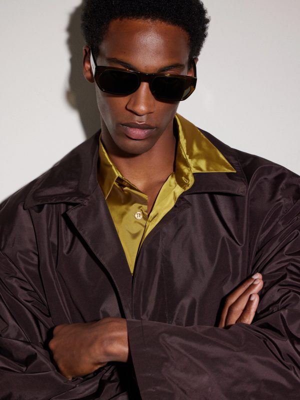 Square-Frame Acetate Sunglasses - BK Square-Frame Acetate Sunglasses - BK