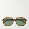 Square-Frame Acetate Sunglasses