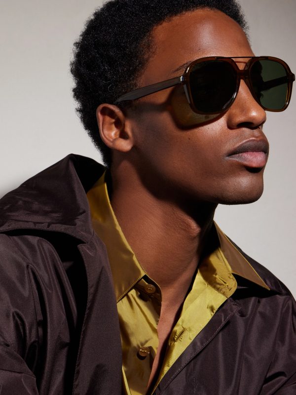 Square-Frame Acetate Sunglasses - OU