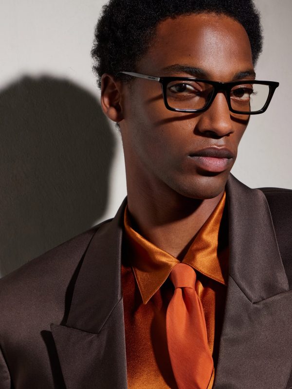 Squared-Frame Acetate Sunglasses - BK