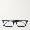 Squared-Frame Acetate Sunglasses