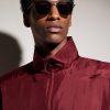 Aviator-Style Silver-Tone Sunglasses - OU
