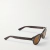 Rounded-Frame Acetate Sunglasses - FR Rounded-Frame Acetate Sunglasses - FR