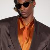 Rounded-Frame Acetate Sunglasses - OU Rounded-Frame Acetate Sunglasses - OU