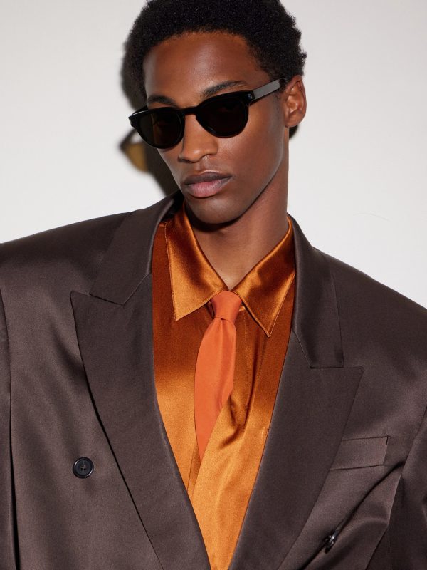 Rounded-Frame Acetate Sunglasses - OU Rounded-Frame Acetate Sunglasses - OU