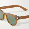Rounded-Frame Acetate Sunglasses - CU