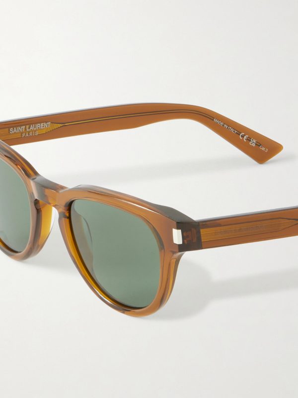 Rounded-Frame Acetate Sunglasses - CU