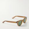 Rounded-Frame Acetate Sunglasses - FR