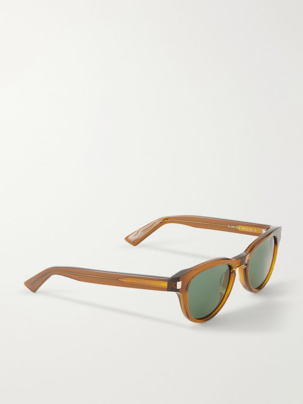Rounded-Frame Acetate Sunglasses - FR
