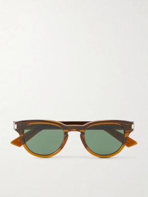 Rounded-Frame Acetate Sunglasses