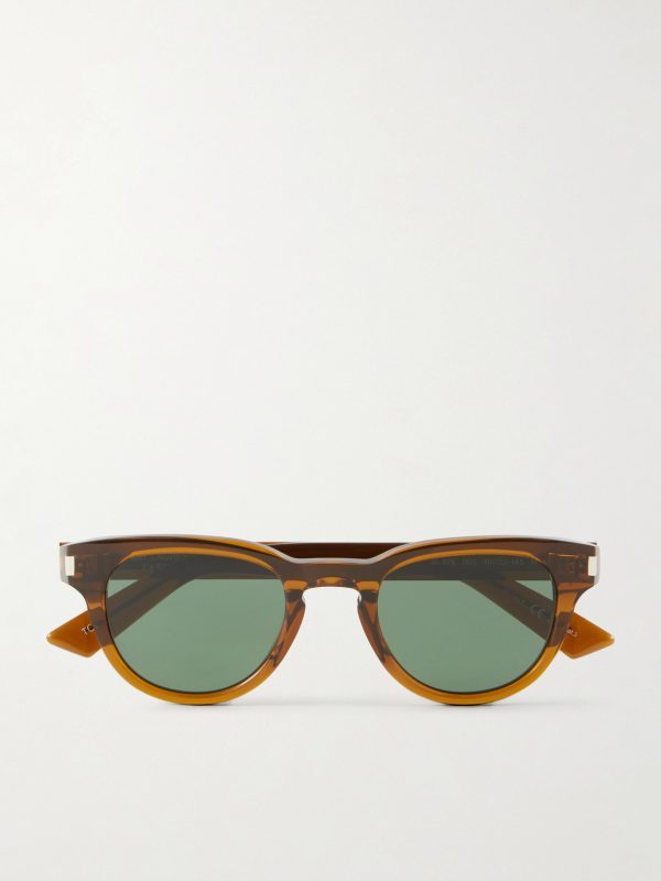 Rounded-Frame Acetate Sunglasses