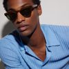 Rounded-Frame Acetate Sunglasses - OU