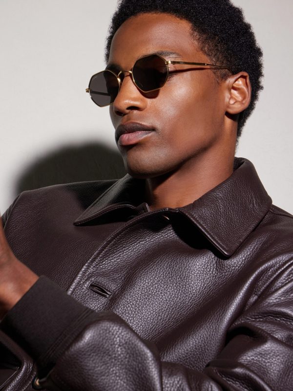 Rounded-Frame Melal Sunglasses - BK Rounded-Frame Melal Sunglasses - BK