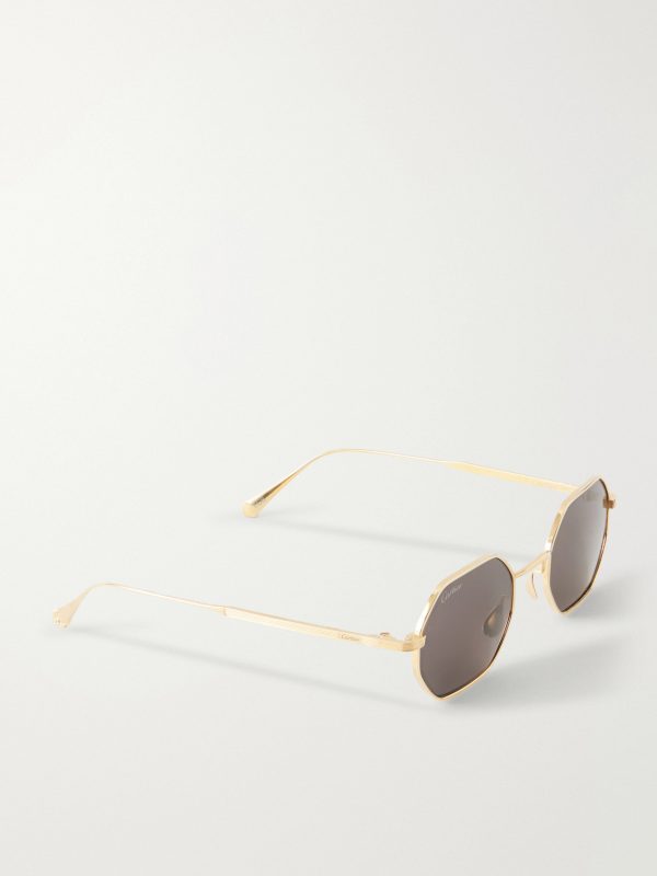 Rounded-Frame Melal Sunglasses - FR Rounded-Frame Melal Sunglasses - FR