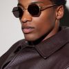 Rounded-Frame Melal Sunglasses - OU Rounded-Frame Melal Sunglasses - OU