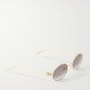 Rounded-Frame Metal Sunglasses - FR Rounded-Frame Metal Sunglasses - FR