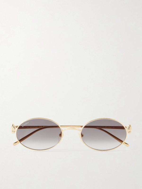 Rounded-Frame Metal Sunglasses Rounded-Frame Metal Sunglasses