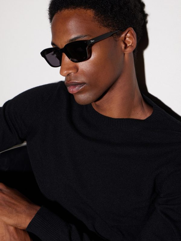 DioRibbon S1I Geometric Acetate Sunglasses - BK DioRibbon S1I Geometric Acetate Sunglasses - BK