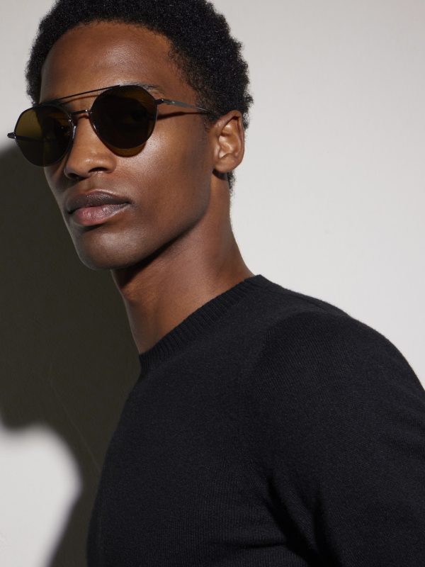 DiorBlackSuit R6U Aviator-Style Gold-Tone Sunglasses - BK