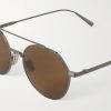DiorBlackSuit R6U Aviator-Style Gold-Tone Sunglasses - CU