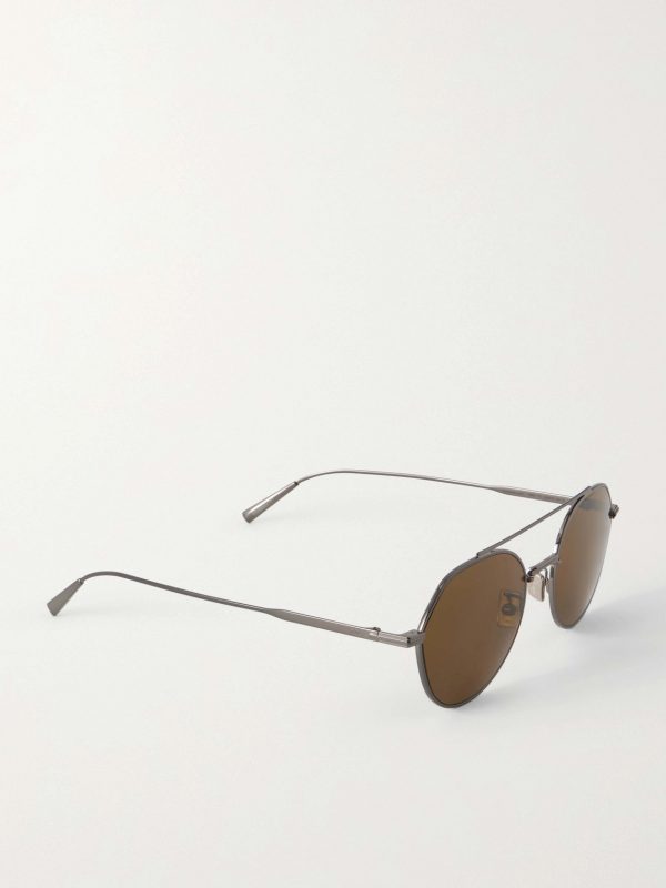 DiorBlackSuit R6U Aviator-Style Gold-Tone Sunglasses - FR