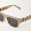 Dior Oblique S3I Rectangular-Frame Acetate Sunglasses - CU